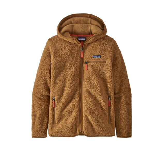 Patagonia Retro Pile Hooded Jacket Nest Brown - Picture 1 of 7